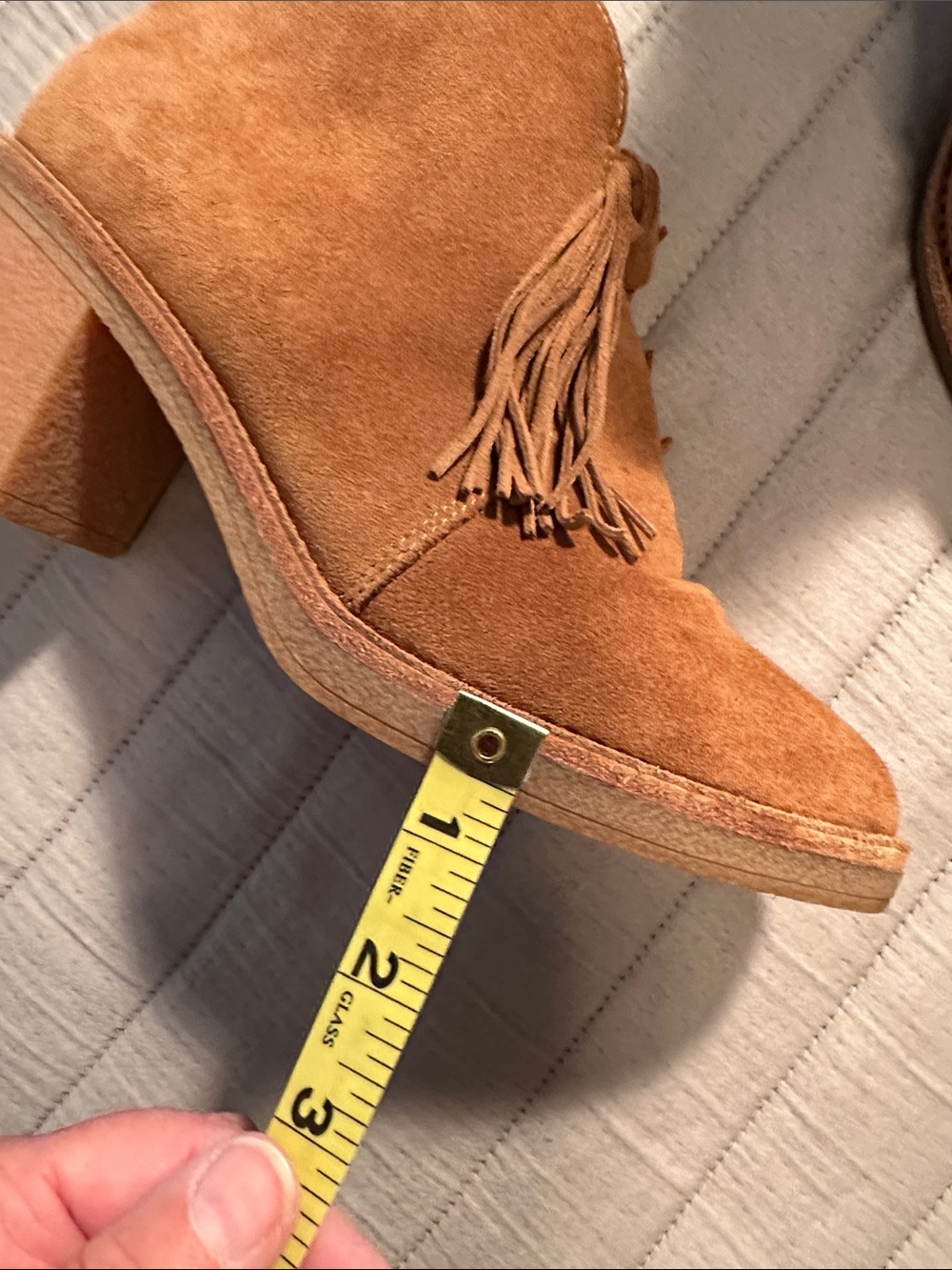 UGG Corin genuine Suede tassel booties, size 8.5 - Picture 10 of 12